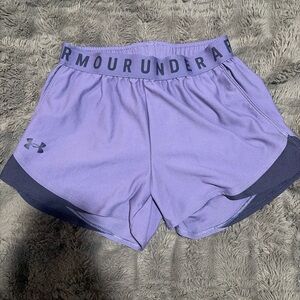 Under Armour Lavender Athletic Shorts with Dark Trim